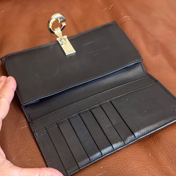 Gucci Black Guccissima Leather G Long Wallet - Picture 4 of 8